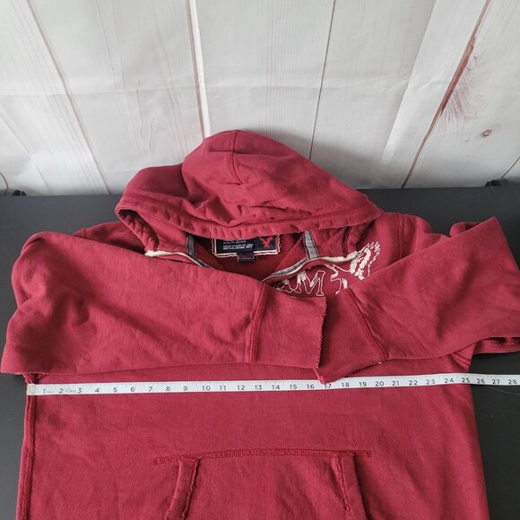 Y2K American Eagle ¼ Zip Hooded Embroidered Sweatshirt, Men’s XL Hoodie, EUC - Picture 8 of 9